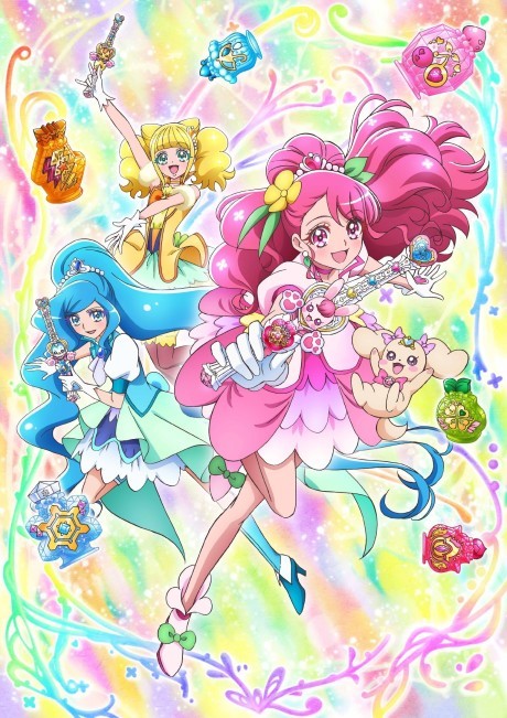 Multiple Pretty Cures Gather for Battle in Precure All-Stars F Still Image
